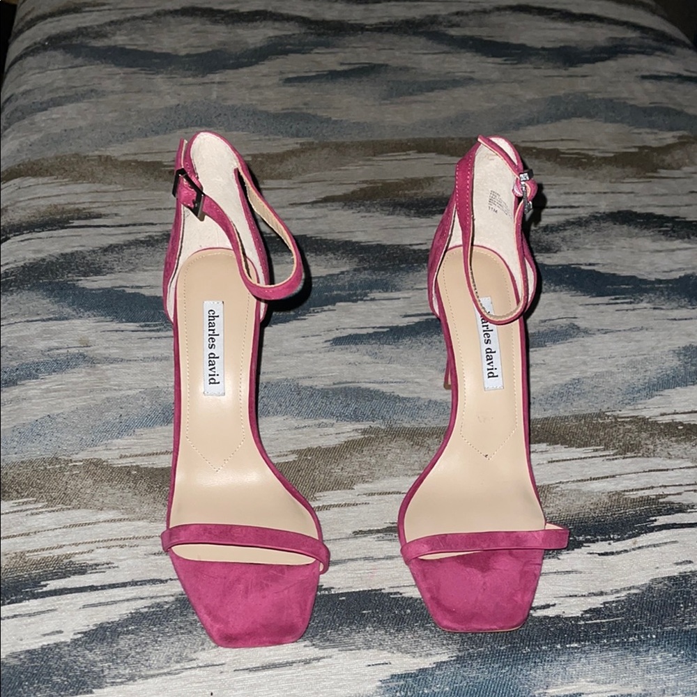 Charles David Fuchsia Heeled Sandals